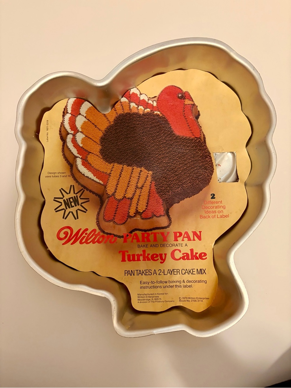 1979 Wilton Turkey Cake Pan mold
